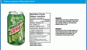 mountain dew nutrition